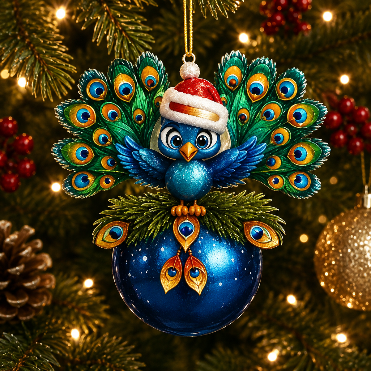 Whimsical Christmas Acrylic Tree Ornaments
