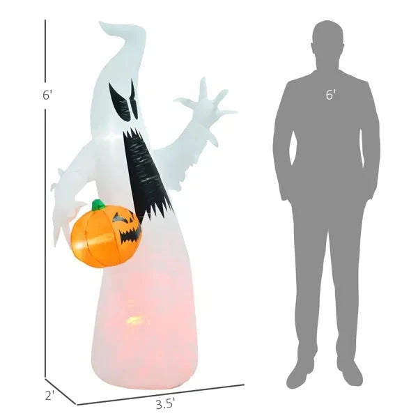 Giant Light-Up Ghost Halloween Inflatable