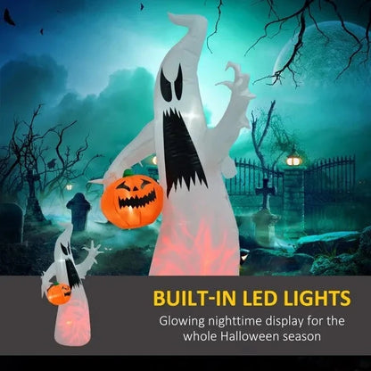 Giant Light-Up Ghost Halloween Inflatable