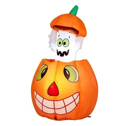2.8 FT Animated Pumpkin Ghost Halloween Inflatable