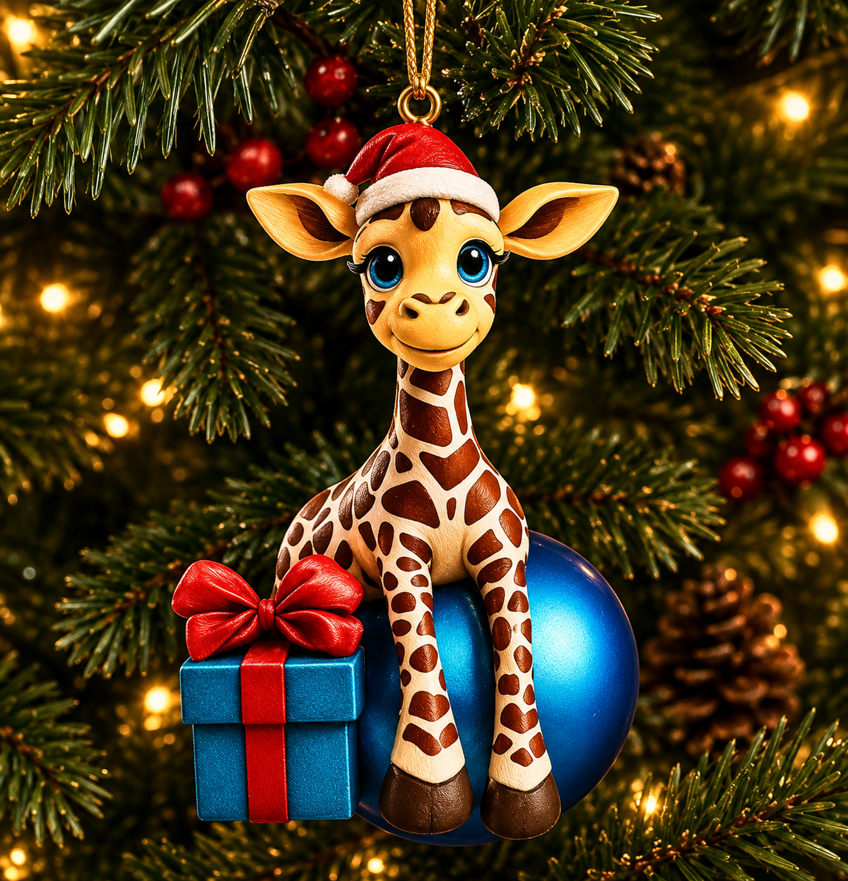 Whimsical Christmas Acrylic Tree Ornaments