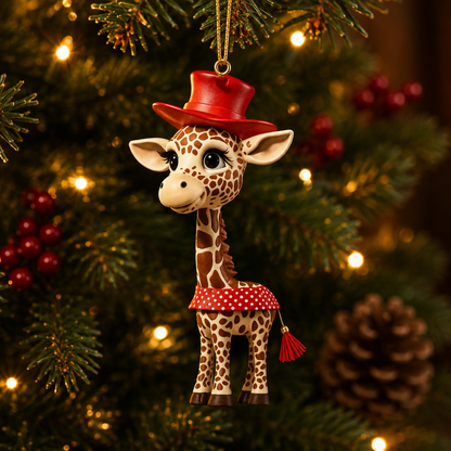 Whimsical Christmas Acrylic Tree Ornaments