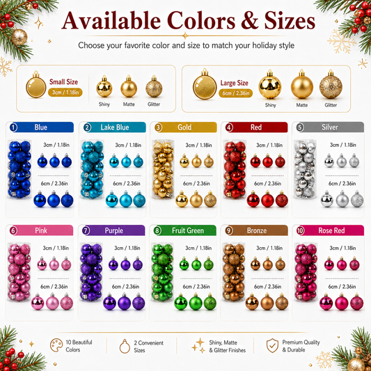 Classic Christmas Ornament Set