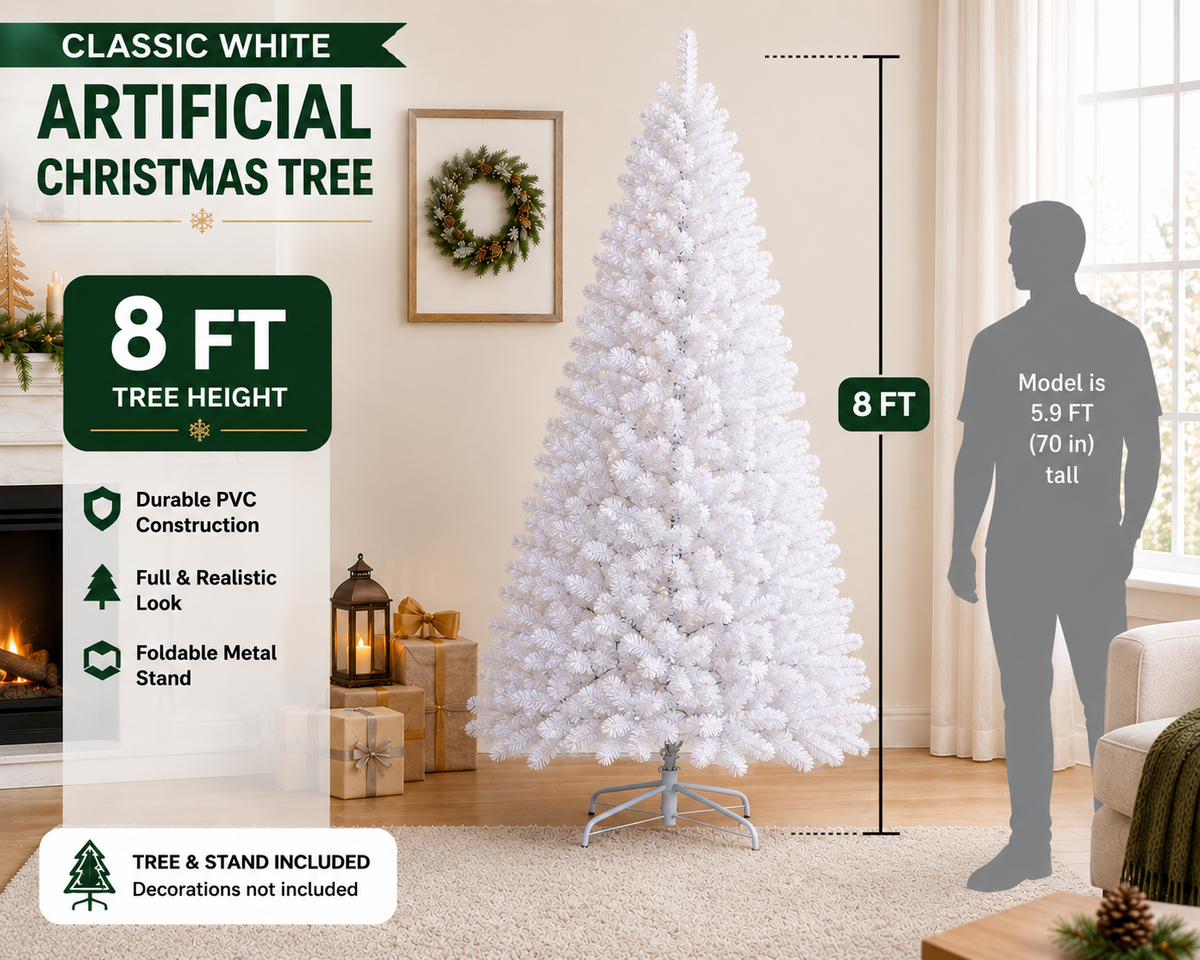 Classic White Artificial Christmas Tree