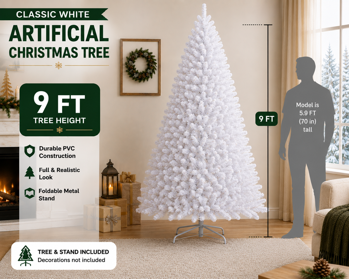Classic White Artificial Christmas Tree