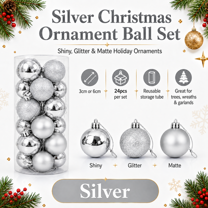 Classic Christmas Ornament Set